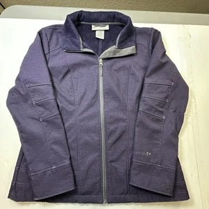 Chaqueta para mujer Free Country forrada de lana violeta grande #0827 - Imagen 1 de 14
