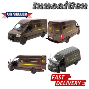 KiNSMART - Mercedes-Benz Sprinter UPS Maßstab 1:48 braun Diecast Metall Modell Van - Bild 1 von 6
