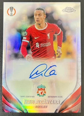 Thiago Alcántara 2024 Topps UEFA Europa League Auto Plata Liverpool FC #CA-TA Foto 1 de 3