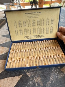Box Of Miscellaneous Watch Parts VTG Fitrite Flanged Hands Assortment BLU53 - Bild 1 von 6
