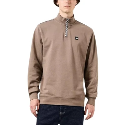 Weekend Offender Matisa Mens Mid House Check Sweatshirts Pullover Crew Neck Tops - Image 1 of 4