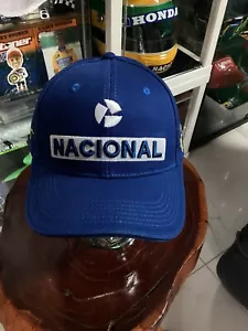 AYRTON SENNA OFFICIAL LICENSED ROUND PEAK EMBROIDERED NACIONAL CAP - Picture 1 of 8