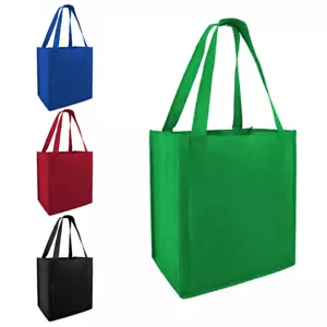 EcoFriendly Reusable Shopping Grocery Tote Laundry Bags Foldable Large Convenien - Picture 1 of 1