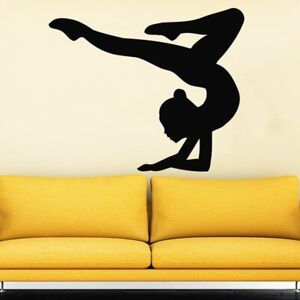 Gymnast Decals Sport Girl Wall Sticker Gymnastics Dance Studio Decor Sticker