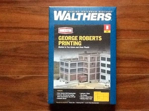 WALTHERS 1/160 N  SCALE CORNERSTONE GEORGE ROBERTS PRINTING ITEM # 933-3231 F/S  - Picture 1 of 7