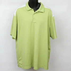 Nike Golf Fit Dry Green White Short Sleeved Polo Shirt Mens Sz XL Casual Active - Picture 1 of 4