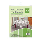 Vinyl Table Cover Wipe Clean Crochet Protector Woven Dining Tableware Luxury 