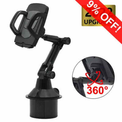 Universal Car Cup Holder Mount Phone Truck & SUV Holder For 4" - 7" Cell Phone - Image 1 of 4