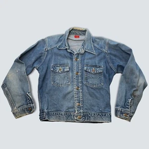 Vintage Denim Jacket 1950s 1960s Dickies Trucker Jean Jacket Rare Type II - Picture 1 of 6