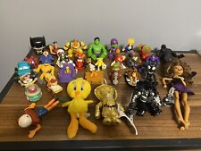 Assorted Small Toy Lot Transformer Mario Monster High Hulk Spider Man Daffy Duck