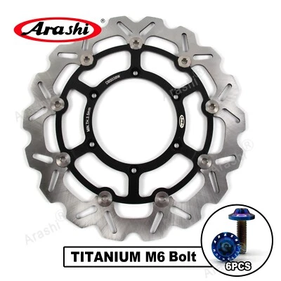 Rotor de disco de freno delantero + tornillos de montaje para Suzuki DRZ400SM 2005-2023 Foto 1 de 4