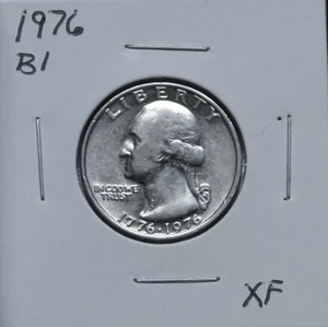 1976 BI XF & 1976D BI AU Problem Free Washington Quarters 1M2KICP & LCP - Bild 1 von 4