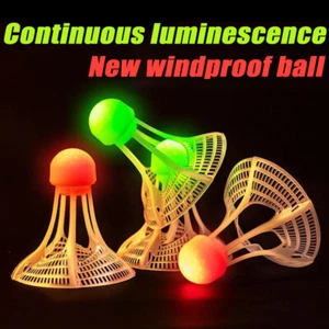 1pcs Glow-In-The-Dark Windproof Glowing Badminton Balls Super Durable Plastic - Picture 1 of 12