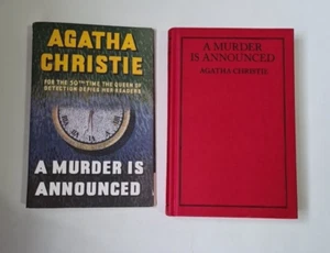 Agatha Christie A MURDER IS ANNOUNCED facsimile 2012 HB DJ - Foto 1 di 10