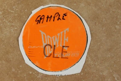 David Bowie 1983 Serious Moonlight Tour Backstage Pass Sticker Cleveland Ohio - Image 1 of 4