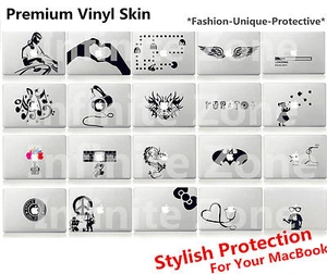 "Adesivo decalcomania pelle vinile premium per MacBook 12"" Air/Pro/Pro Retina 11"" 13"" 15" - Foto 1 di 11