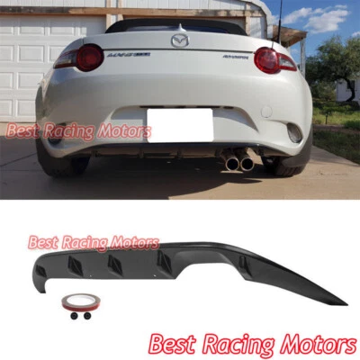 For 2016-2025 Mazda MX-5 Miata ND ND2 ND3 VT Style Rear Bumper Diffuser (ABS) - Image 1 of 2