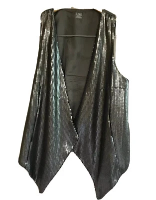 Chaleco ANA a New Approach Gris Con Lentejuelas S/M Foto 1 de 3