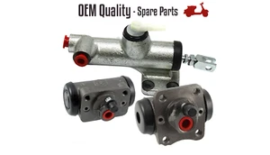 KIT POMPA FRENO + CILINDRETTO ANTERIORE E POSTERIORE PER PIAGGIO VESPA COSA 200 - Imagen 1 de 7