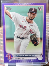 2022 Topps RC Purple Parallel Baseball Card of Kutter Crawford #645 (NM)