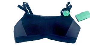 Forever 21 Sports Bra Women's Black Strappy Bralette Padded Wireless Active Sz M - Picture 1 of 10