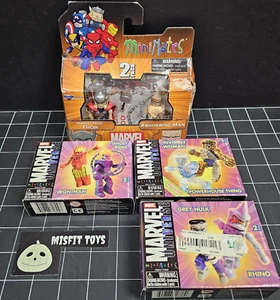 Marvel Minimates Lot Of 4 Sets: THOR, IRONMAN, GHOST RIDER, Grey HULK - Picture 1 of 12