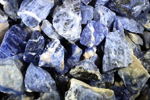 Sodalite - Rough Rocks for Tumbling - Bulk Wholesale 1LB options - Picture 1 of 3