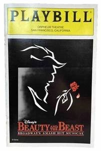 BEAUTY AND THE BEAST Playbill & 3 Ticket Stubs 2000 Orpheum Theatre SF CA - Picture 1 of 6