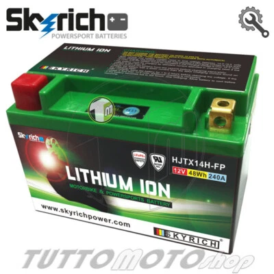 Batteria Litio SUZUKI AN 400 Burgman 2008 2009 2010 2011/ Skyrich HJTX14H-FP - Immagine 1 di 4