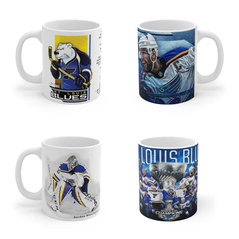 St Louis Blues ART Mug Coffee Tea Gift Fun Team Hockey Souvenir Cover