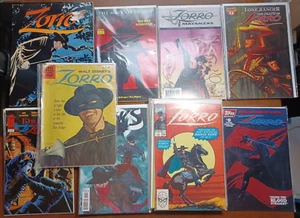 37x LOT Zorro Comic Books - California, Marvel 1-12, Masks 1-8, Dell #11 & More! - Picture 1 of 12