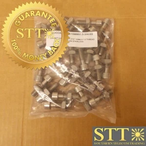 SOCKET CAP BOLT 1.375" 10MM X 1.5 THREAD GRADE 304 STAINLESS (LOT OF 26) NEW - Picture 1 of 4