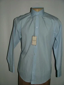 NUEVA CAMISA DE VESTIR WT THOMAS ROSA TALLA 15 1/2 34 100% ALGODÓN CALCE CLÁSICO AZUL #275 - Imagen 1 de 7