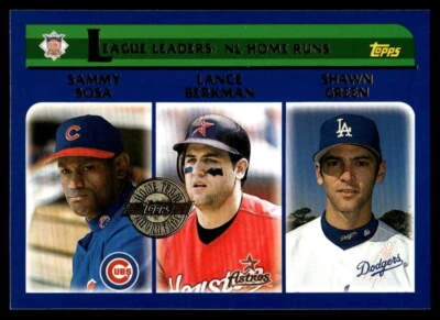 2003 Topps #345  Sosa / Berkman / Green LL Home Team Advantage - Image 1 of 2