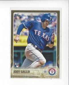 2015 Topps Update Gold #US103 Joey Gallo RC Rookie Rangers Twins /2015 