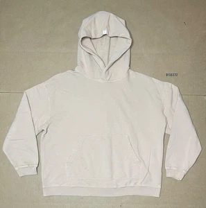 Tkees Pullover Heavyweight Hoodie Size 2 Medium Beige Made In Canada - Picture 1 of 8