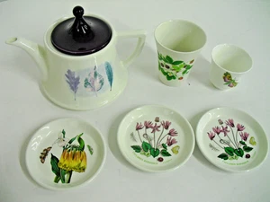 Port Merion Dusk Tea Pot, 3xCyclamen Sweet, 1xVase 1xStrawberries Beaker #B2 - Picture 1 of 5