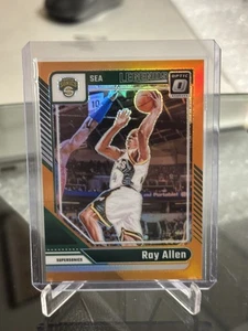 2024-25 Donruss Optic #240 Ray Allen Legends Orange Holo Prizm 024/175 - Imagen 1 de 3