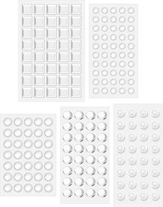 204pcs Clear Bump Dots for Visually Impaired, Silicone Braille Stickers Low... - Picture 1 of 7