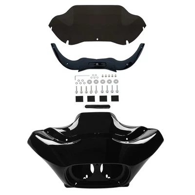 Inner & Outer Fairings Windshield Trims Fit For Harley Road Glide 1998-13 Black - Bild 1 von 4