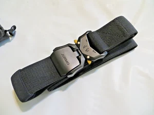 JUKMO Quick Release Tactical Belt 1.5" Nylon Web Military Work Belt Black Large - Picture 1 of 8