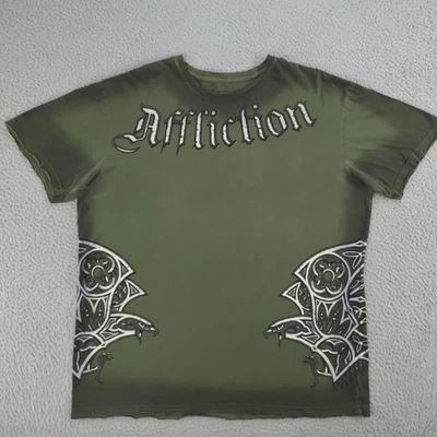 Camisa Affliction Para Hombres XL Randy Couture Signature Series MMA Gráfico Camiseta EE. UU. Foto 1 de 4