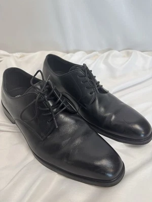 Nordstrom’s Rack Hombre Camisa Negro Cuero Ortolita Zapato de Vestir 9.5M-RN 58665 Foto 1 de 4