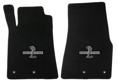 ¡Nuevo! Juego de alfombrillas Mustang 2010-2015 negras Shelby Cobra GT500 logotipo bordado A Foto 1 de 4