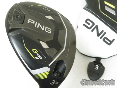 PING G430 Max Fairway 15°  3 Wood TOUR 2.0 Black 75 Stiff +Cover  CLEAN - Image 1 of 4