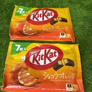 Japón Nestlé Chocolate Naranja Kit Kat Mini Barras Lote De 2 Bolsas De 7 Exp 11/25 - Imagen 1 de 3