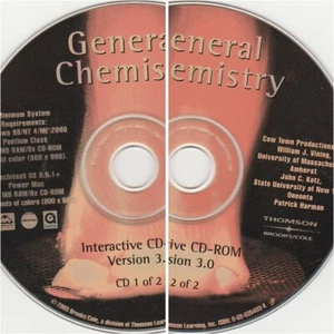 General Chemistry Ver.3 by Brooks/Cole for Win 98/Me/NT/00 & Mac 2003 ~ CD-ROM - Picture 1 of 5