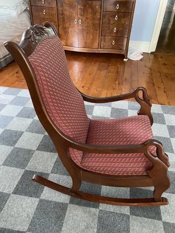vintage victorian style rocking armchair beautiful Cover