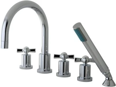 Kingston Brass KS83215ZX Roman Tub Concord W/Hand Shower Chrome #327 - Image 1 of 2