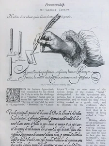 Penmanship Handwriting Graphology Rare Old Victorian Antique 1894 Article Steene - Picture 1 of 5